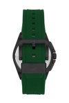 BEVERLY HILLS POLO CLUB Dual Time Green Rubber Strap