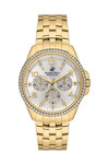 BEVERLY HILLS POLO CLUB Crystals Gold Stainless Steel Bracelet