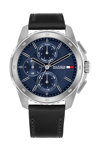 TOMMY HILFIGER Casual Black Leather Strap