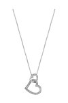 VOGUE Double Heart Sterling Silver Necklace