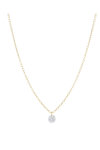 18ct Gold Floating Diamond Necklace with Diamond by SAVVIDIS