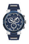 QUANTUM Hunter Chronograph Blue Silicone Strap