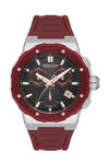 QUANTUM Hunter Chronograph Bordeaux Silicone Strap