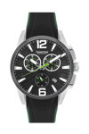 QUANTUM Powertech Chronograph Black Silicone Strap