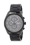 3GUYS Chronograph Black Stainless Steel Bracelet