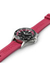 HAMILTON Khaki Navy Scuba Automatic Pink Rubber Strap