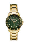 GREGIO Divers Zircons Gold Stainless Steel Bracelet