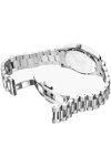 JACQUES DU MANOIR Inspiration Roman II Crystals Silver Stainless Steel Bracelet