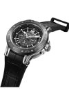 CERRUTI Velletri Black Leather Strap