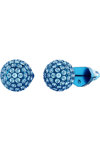 SWAROVSKI Blue Lucent stud earrings pave