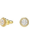 SWAROVSKI White Una stud earrings round cut