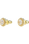 SWAROVSKI White Una stud earrings round cut