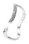 SWAROVSKI White Sublima bangle round cut (Medium)