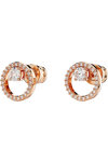 SWAROVSKI White Constella stud earrings round cut