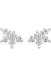 SWAROVSKI White Idyllia clip earrings Half Snowflake (mixed cuts)