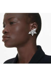 SWAROVSKI White Idyllia clip earrings Half Snowflake (mixed cuts)