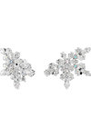 SWAROVSKI White Idyllia clip earrings Half Snowflake (mixed cuts)