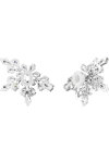 SWAROVSKI White Idyllia clip earrings Half Snowflake (mixed cuts)