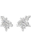 SWAROVSKI White Idyllia clip earrings Half Snowflake (mixed cuts)