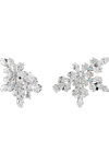 SWAROVSKI White Idyllia clip earrings Half Snowflake (mixed cuts)