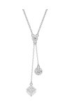 SWAROVSKI White Dextera Y pendant Sphere and Cube (round cut)