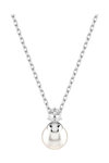 SWAROVSKI White Matrix pendant Crystal Pearl round cut