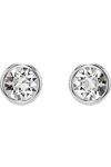 SWAROVSKI White Imber stud earrings round cut