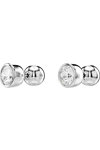 SWAROVSKI White Imber stud earrings round cut