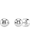 SWAROVSKI White Imber stud earrings round cut