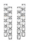 SWAROVSKI White Millenia clip earrings octagon cut (Long)