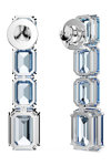 SWAROVSKI Blue Millenia drop earrings octagon cut