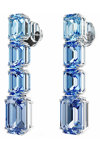 SWAROVSKI Blue Millenia drop earrings octagon cut