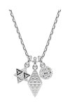 SWAROVSKI White Dextera pendant Sphere and Cube (round cut)