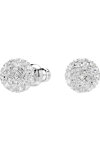 SWAROVSKI White Dextera stud earrings Sphere round cut