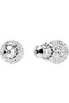 SWAROVSKI White Dextera stud earrings Sphere round cut