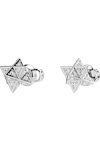 SWAROVSKI White Dextera stud earrings Star (round cut)