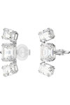 SWAROVSKI White Millenia clip earrings octagon cut