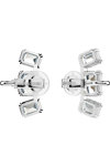 SWAROVSKI White Millenia clip earrings octagon cut