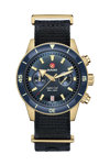 RADO Captain Cook Automatic Chronograph Two Tone Fabric Strap Gift Set (R32146208)