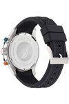 NAUTICA NST Chronograph Black Silicone Strap