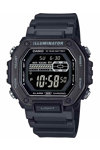 CASIO Collection Dual Time Chronograph Black Plastic Strap