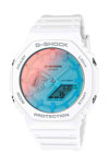 G-SHOCK Dual Time Chronograph White Biosourced Strap