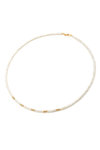 14ct Gold Necklace with Fresh Water Pearls 3.0 - 3.5 mm by SAVVIDIS