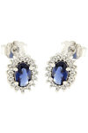 14ct White Gold Earrings with Zircons by FaCaD’oro