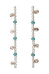 LA COQUE FRANCAISE Aiden 120 cm Phone Chain with Pearls, Beads and Turquoise