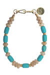 LA COQUE FRANCAISE Artemis 40 cm Phone Chain / Necklace with Pearls and Quartz