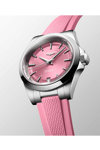 LONGINES Conquest Automatic Pink Rubber Strap