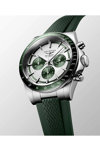 LONGINES Conquest Automatic Chronograph Green Rubber Strap