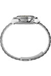 Q TIMEX Chronograph Silver Stainless Steel Bracelet