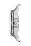 EMPORIO ARMANI Diver Dual Time Silver Stainless Steel Bracelet